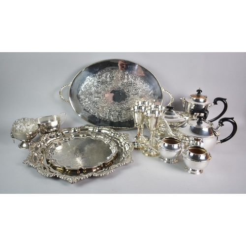 161 - A Collection of Various Silver Plated Items