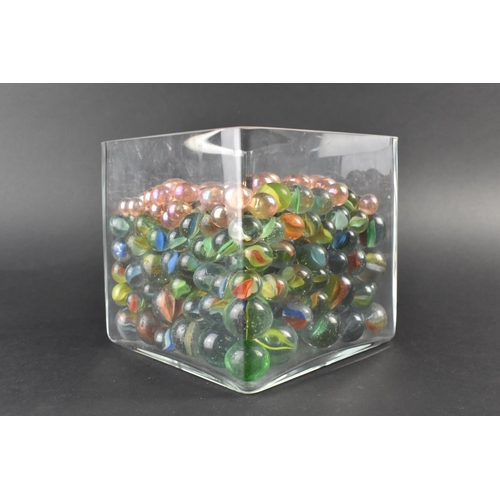 191 - A Collection of Various Mid 20th Century and Later Glass Marbles, Various Sizes