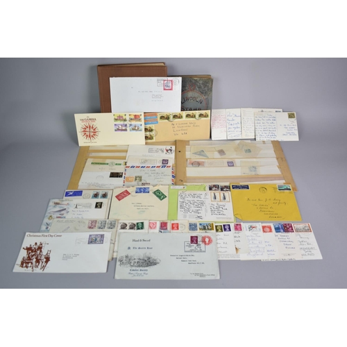 202 - Two Edwardian Stamp Albums Containing Victorian and Later Stamps, Loose Stamps and Envelopes with St... 