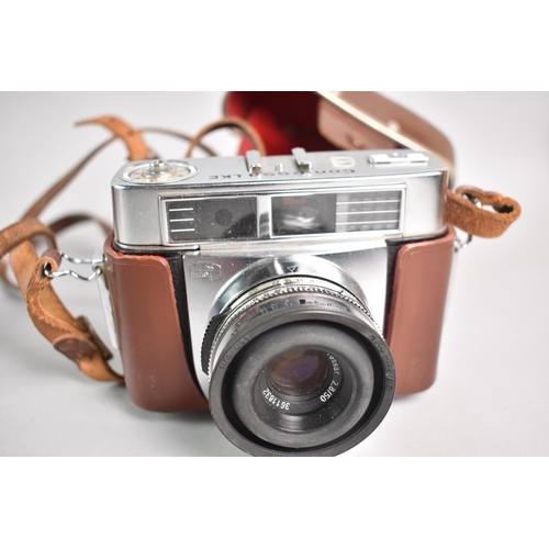 206 - A Vintage Zeiss Ikon Contessa LKE Leather Cased Camera together with a Kodak Renitent 1A Leather Cas... 