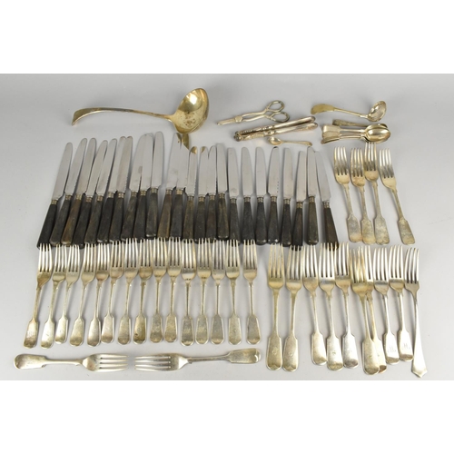 316 - A Collection of Silver Plated Flatware to Comprise Knives, Forks, Large Ladle etc