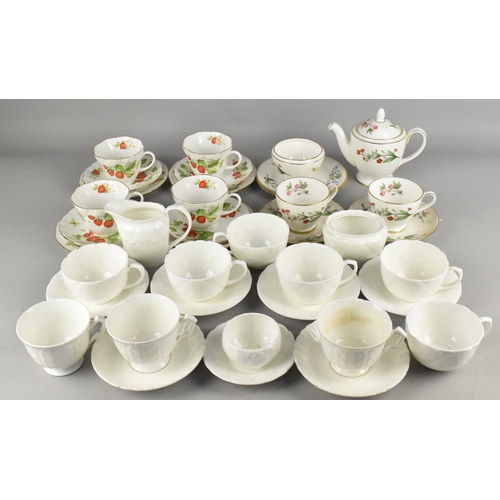 324 - A Collection of Various Teawares to Comprise Wedgwood Oceanside, Virginia Strawberry, Royal Albert a... 