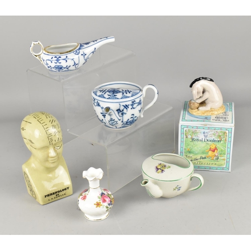 325 - A Collection of Various Ceramics to Comprise Royal Doulton Winnie-the-Pooh Eeyore, Phrenology Bust, ... 