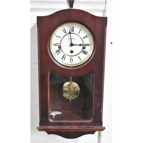 329 - A H Samuel Wall Clock, 46cm high