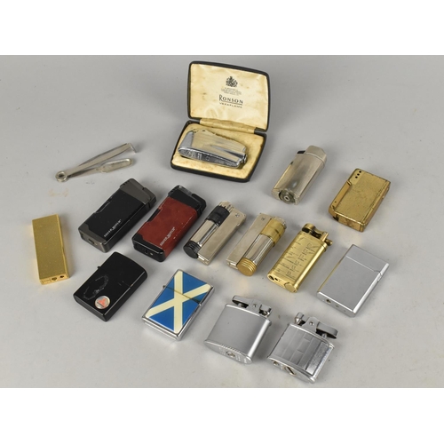 42 - A Collection of Late 20th Century Pocket Lighters to include Ronson, All Unchecked, We are Unable to... 