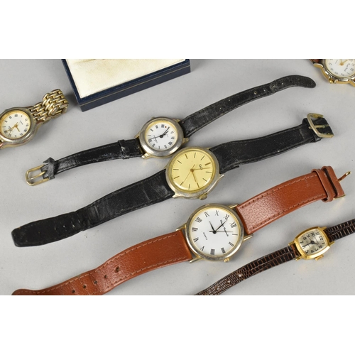 74 - A Collection of Late 20th Century Ladies Wristwatches and a Pair of Gents Cufflinks having the Coat ... 