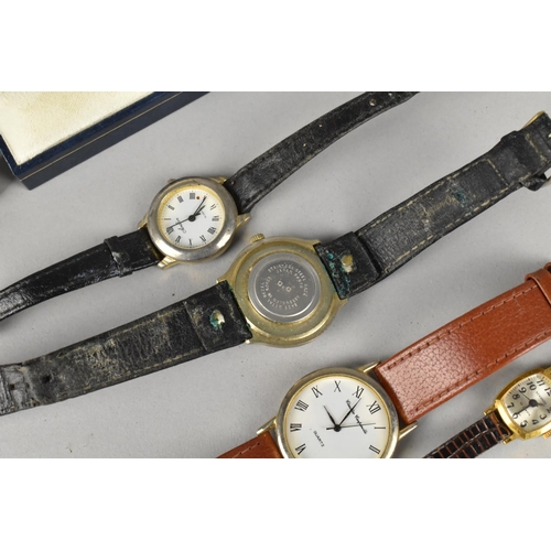 74 - A Collection of Late 20th Century Ladies Wristwatches and a Pair of Gents Cufflinks having the Coat ... 