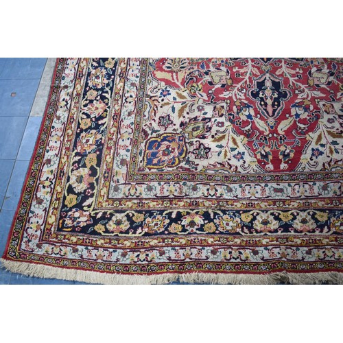 428 - A Handmade Antique Dorokhsh Carpet Made for A Dignitary As Inscribed, 395x267cm