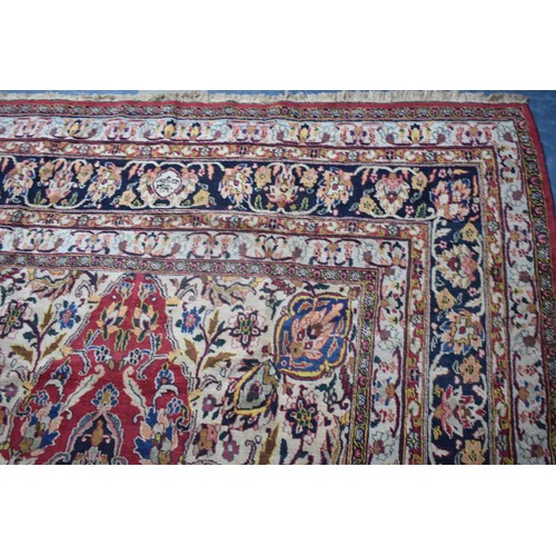 428 - A Handmade Antique Dorokhsh Carpet Made for A Dignitary As Inscribed, 395x267cm