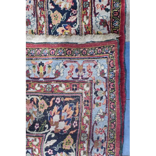 428 - A Handmade Antique Dorokhsh Carpet Made for A Dignitary As Inscribed, 395x267cm