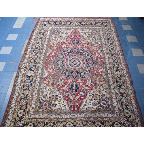 428 - A Handmade Antique Dorokhsh Carpet Made for A Dignitary As Inscribed, 395x267cm