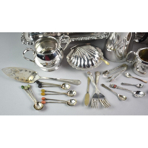 211 - A Collection of Various Silver Plate and White Metal to Comprise Coffee Bean Spoons, Nut Crackers, T... 