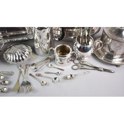 211 - A Collection of Various Silver Plate and White Metal to Comprise Coffee Bean Spoons, Nut Crackers, T... 