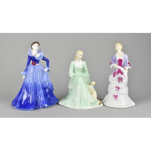 335 - Three Coalport Ladies, Ladies of Fashion Anne 1997, Admiration and Allison