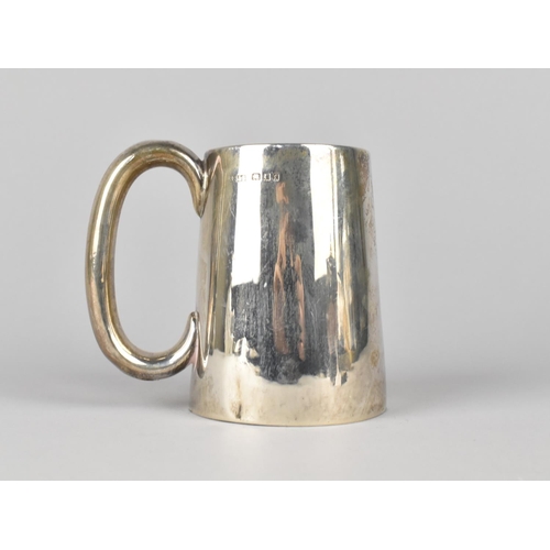 350 - A Silver Christening Mug by RS&S, London Hallmark, 9cm high, 118g