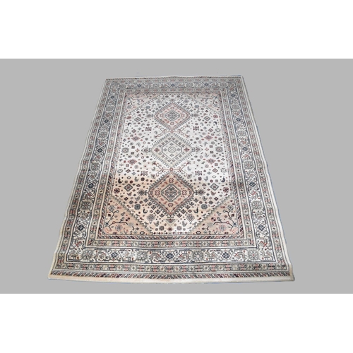 422 - A Patterned Machined Rug, 290x200cms