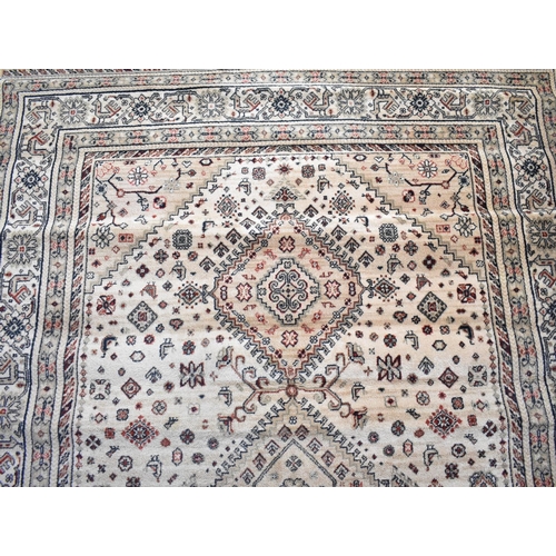 422 - A Patterned Machined Rug, 290x200cms