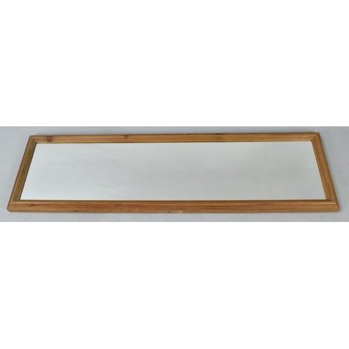 457 - A Pine Dressing Mirror, 36.5cms by 129cms