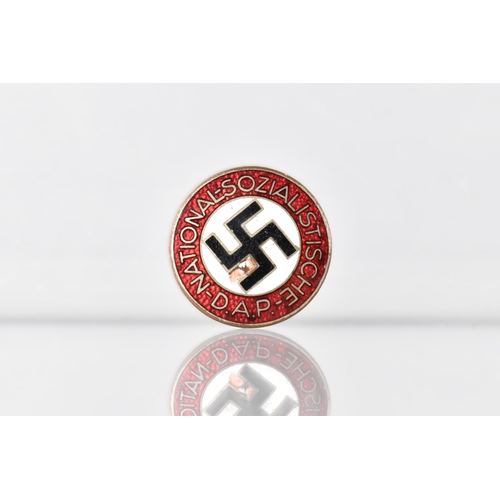 110 - A WWII Period Third Reich Nazi German NSDAP National Socialist German Workers Party Members Badge, R... 