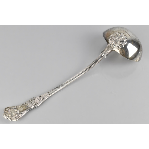 152 - A Large Victorian Silver Kings Pattern Ladle by Charles Boyton, London 1857 Hallmark, 34cm Long and ... 