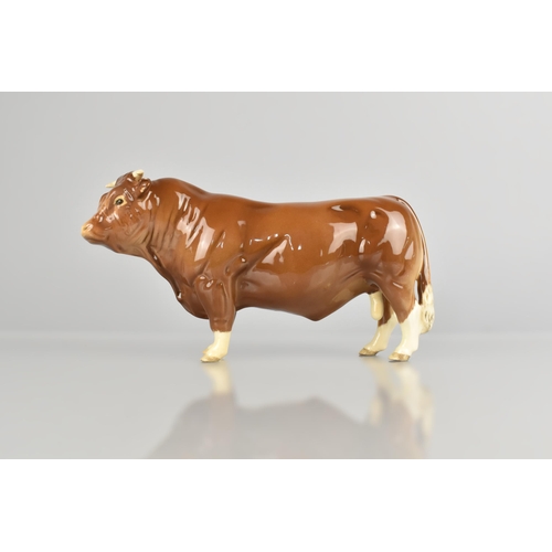 216 - A Beswick Limousin Bull, No. 2463B BCC 1998