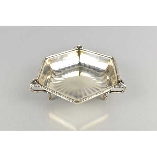 143 - An Edwardian Silver Footed Dish by William Neal & Son Ltd, the Dish of Hexagonal Form with Shallow T... 