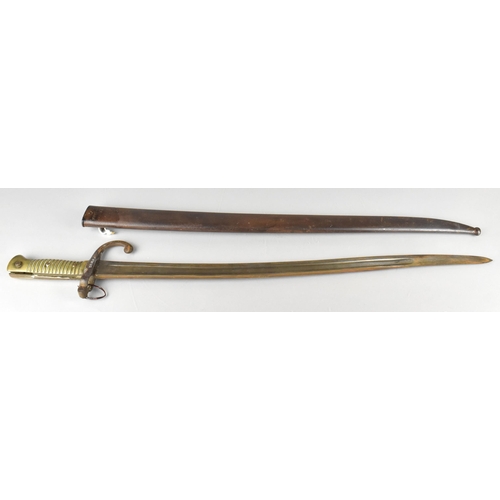 117 - A French 1866 Chassepot Bayonet with Scabbard