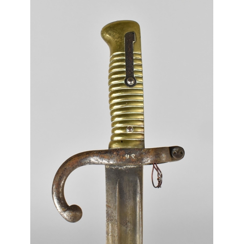 117 - A French 1866 Chassepot Bayonet with Scabbard