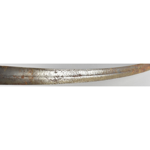 116 - A 19th Century Police Hanger Sword, the Blade Marked Bucklow Hundred Cheshire, 57cm Long Blade