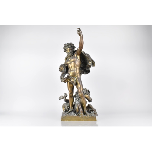 87 - A 19th Century Bronze, Neptune Astride a Hippocampus, Possibly Italian, 47cm High, Missing Trident