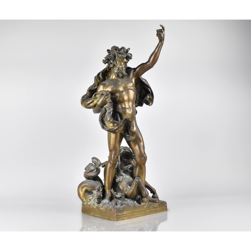 87 - A 19th Century Bronze, Neptune Astride a Hippocampus, Possibly Italian, 47cm High, Missing Trident