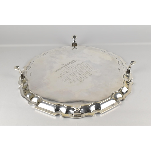 135 - A Large Edwardian VII Silver Presentation Salver by Goldsmiths & Silversmiths Co., Ltd with Engraved... 