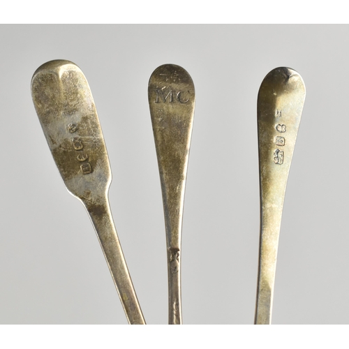 154 - A Collection of Nine Various Georgian/Early Victorian Silver Teaspoons, Various Hallmarks to Include... 