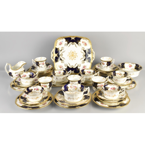 207 - A Late 19th/Early 20th Century Coalport Batwing Tea and Coffee Service to Comprise Six Tea Cups, Fiv... 