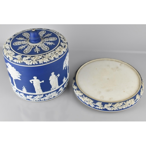 213 - A Large 19th Century Wedgwood Jasperware Cheese Dome and Cover, 27cm high