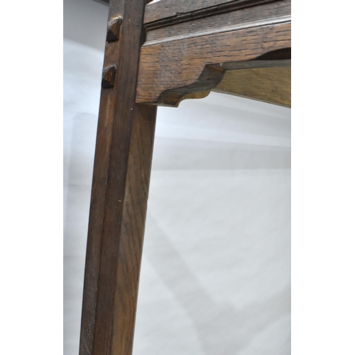 233 - An Early 20th Century Oak Four Poster by Bed Heals of London, with Chamfered Square Posts and Panell... 