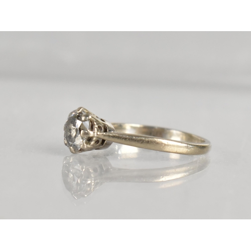 268 - A Diamond and 18ct White Gold Solitaire Ring, Central Stone Measuring 6.06mm Diameter, Estimated 0.9... 