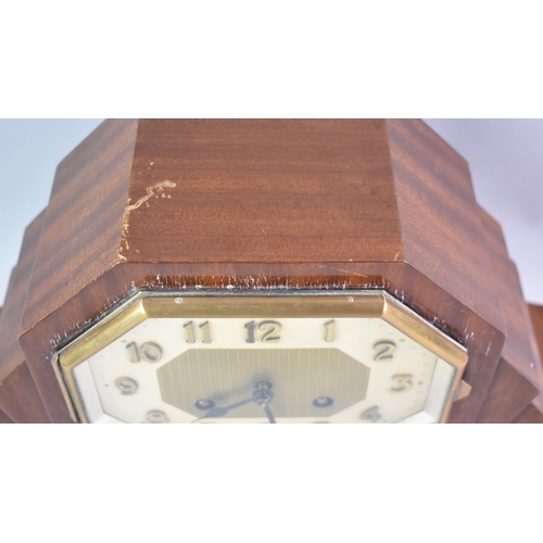 53 - An Art Deco Mantel Clock, 37cms Wide