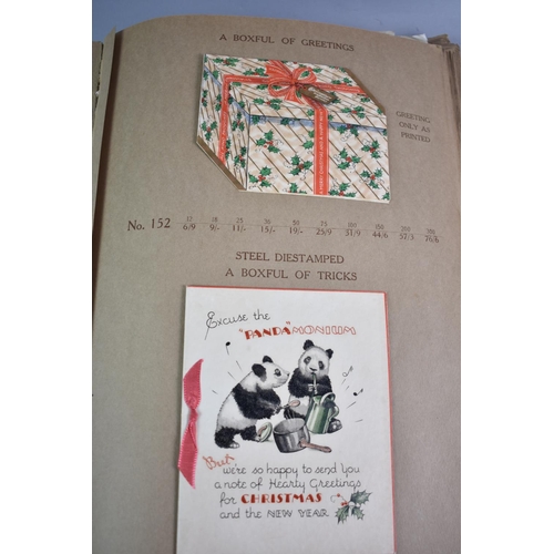 89 - A Sample Book Dated 1939 Containing 'The Cloth Of Gold Personal Greeting Cards'