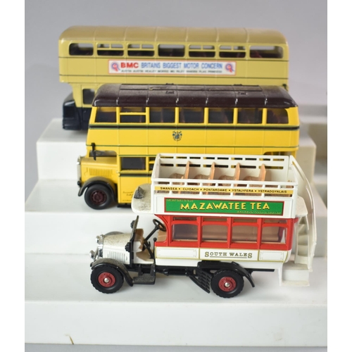 312 - A Collection of Ten Corgi Diecast Buses, All Unboxed