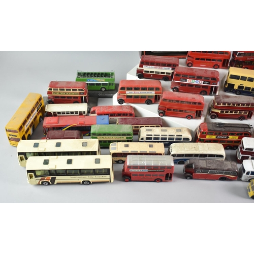 317 - A Collection of Thirty Five Mainly Unboxed Diecast Buses to include Corgi Limited Editions