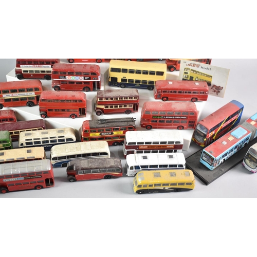 317 - A Collection of Thirty Five Mainly Unboxed Diecast Buses to include Corgi Limited Editions