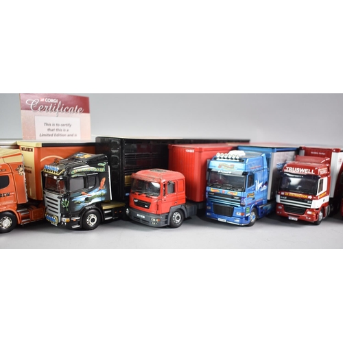 325 - A Collection of Nine Unboxed Corgi Hauliers of Renown Lorries, Limited Edition, Some with Certificat... 