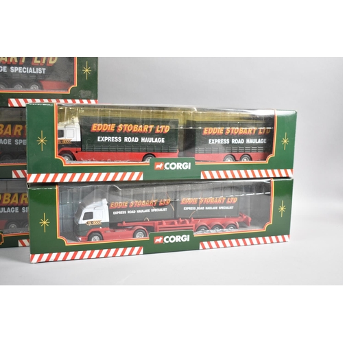 326 - A Collection of Eight Boxed Corgi Eddie Stobart Lorries