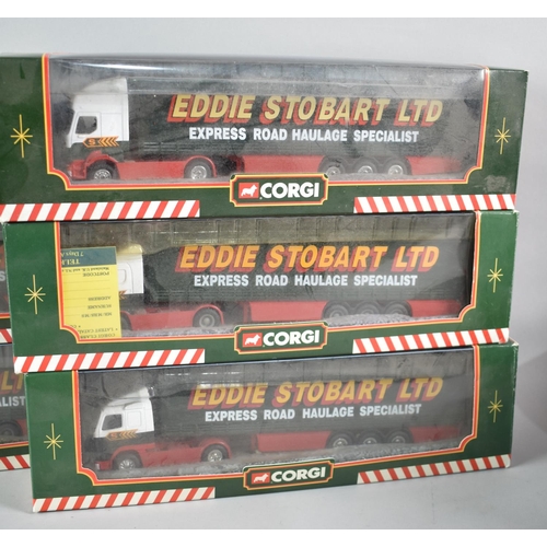 326 - A Collection of Eight Boxed Corgi Eddie Stobart Lorries