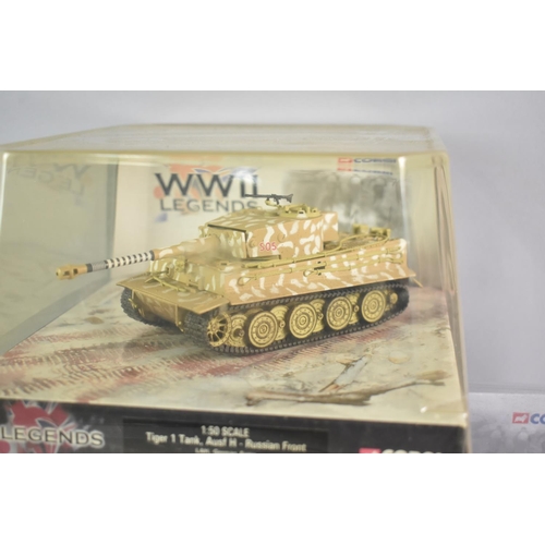 331 - Three Boxed Corgi WWII Legends Tanks