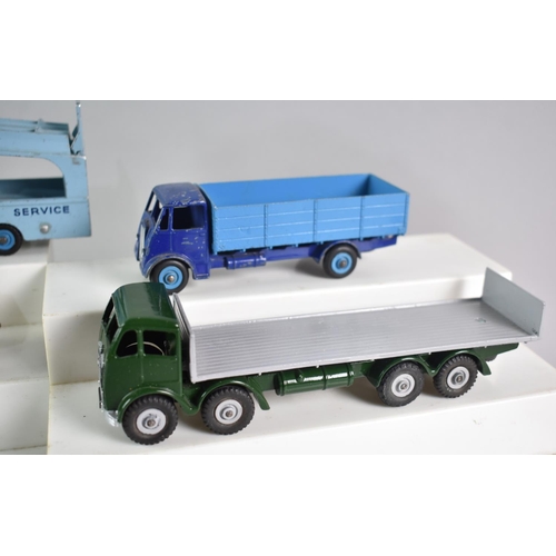 335 - A Collection of Unboxed Dinky Lorries to Include Pullmore Transporter, Guy, Foden Plus Repainted Exa... 