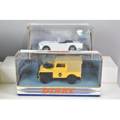 336 - A Collection of Four Vintage Boxed Dinky Cars and a Replica Leyland Octopus Tanker