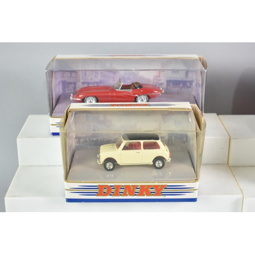 336 - A Collection of Four Vintage Boxed Dinky Cars and a Replica Leyland Octopus Tanker