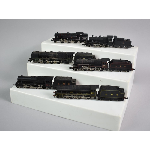 339 - A Collection of Seven N Gauge Unboxed Locomotives and Six Tenders, LMS and British Rail, To Include ... 